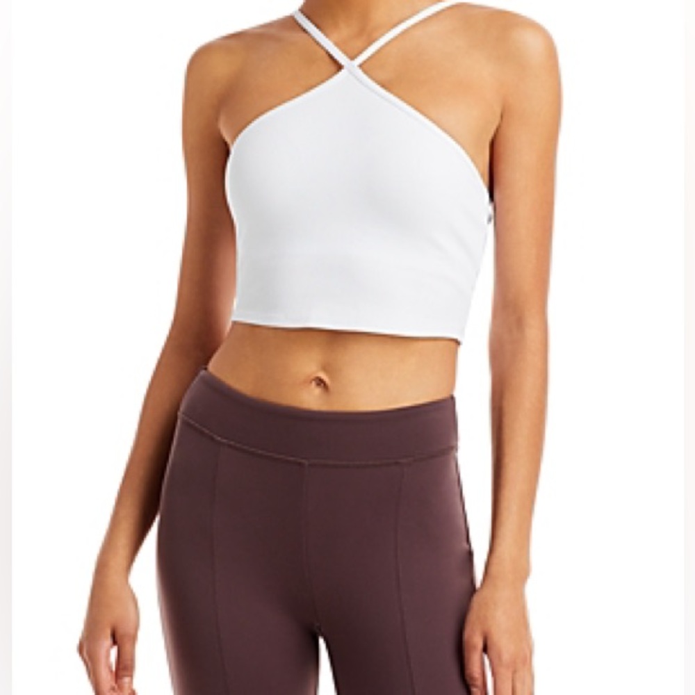 ALO YOGA GODDESS CROSS TOP